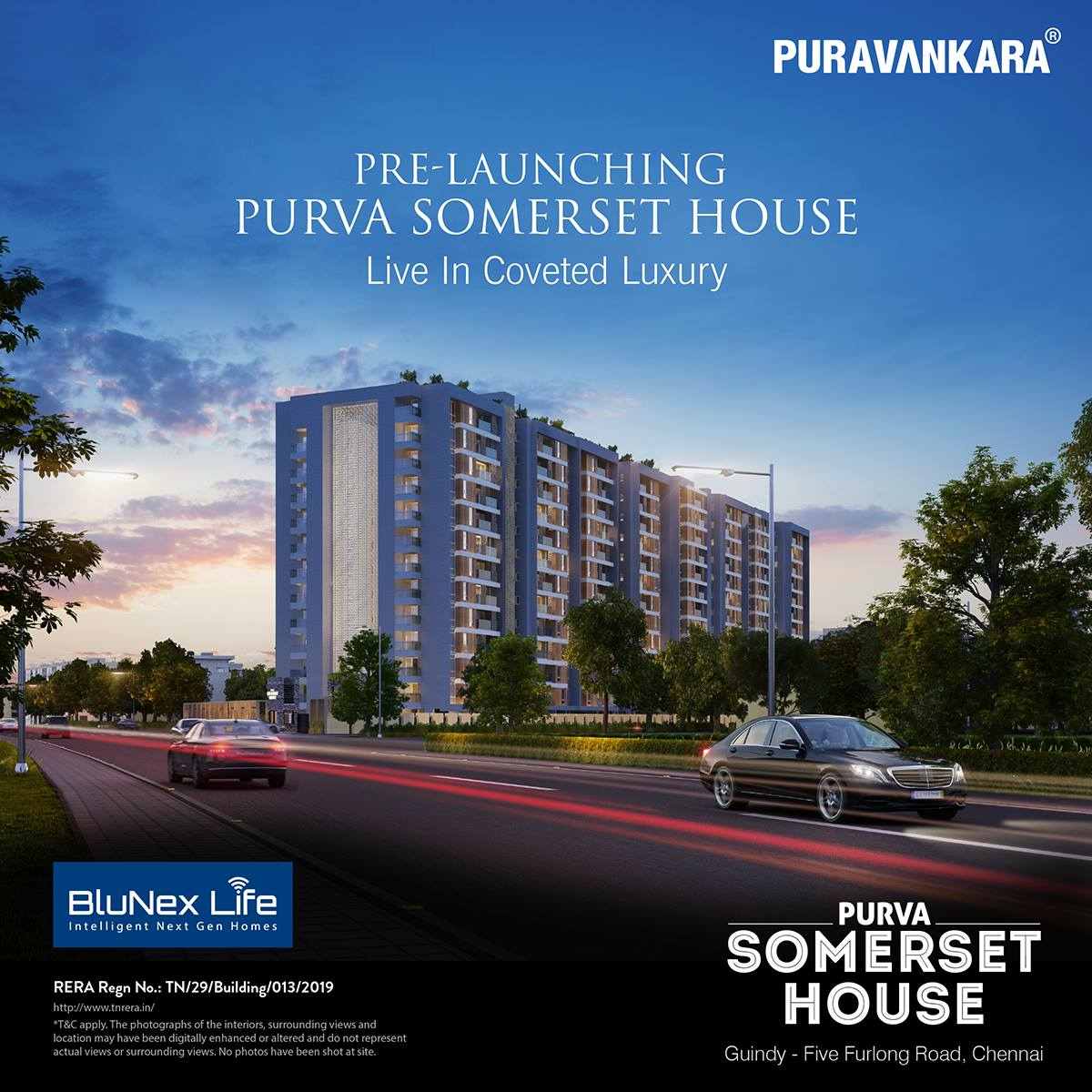 Live in coveted luxury at Purva Somerset House in Chennai Update